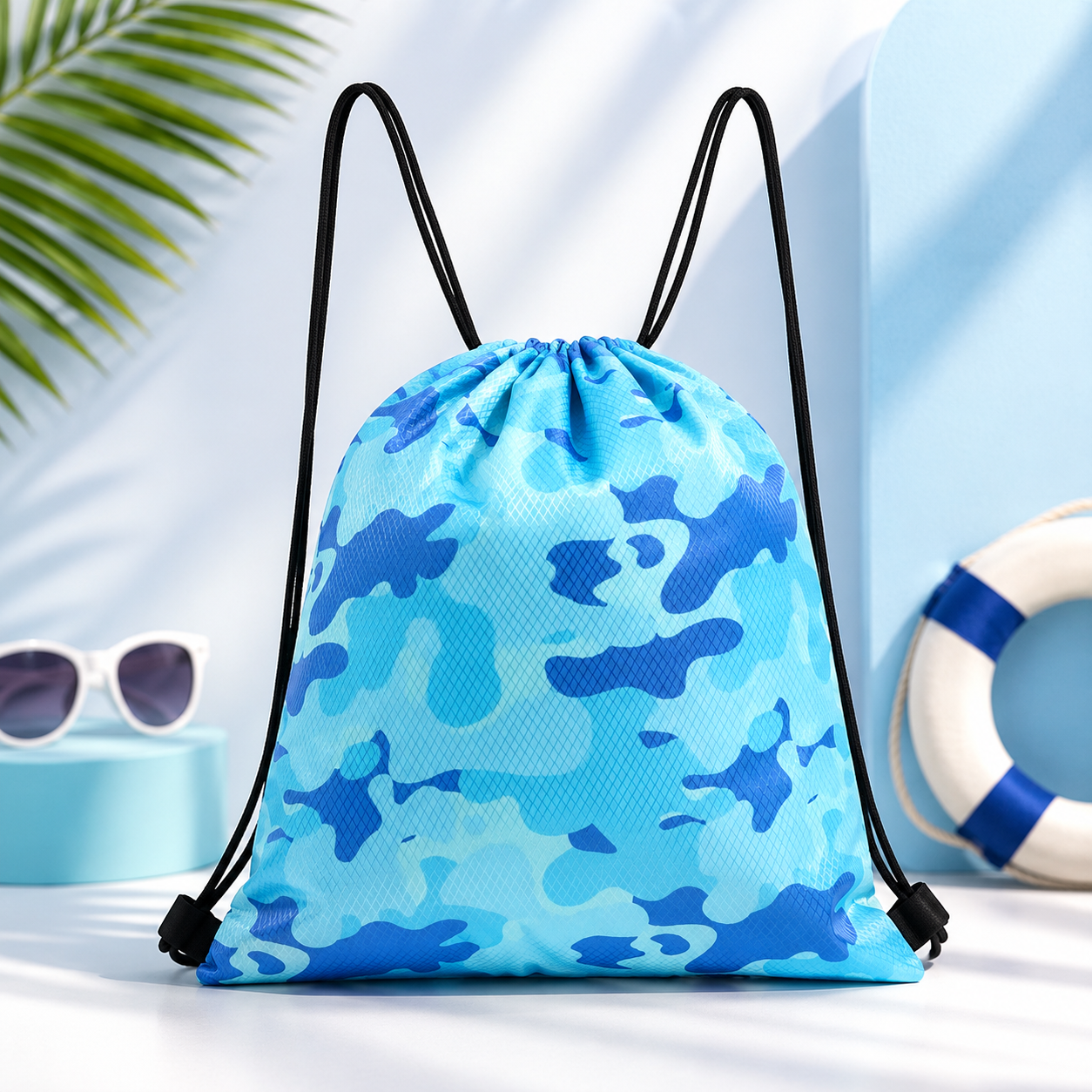 Kids Waterproof Drawstring Swim Bag for Boys and Girls