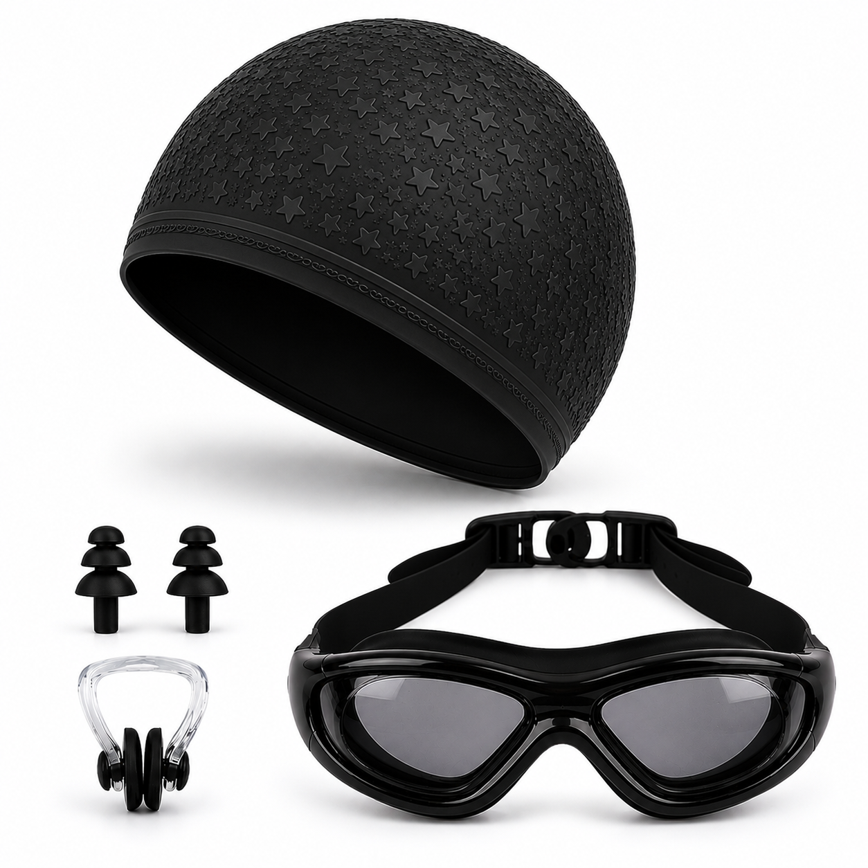 swimming cap women set for kids long hair anti fog