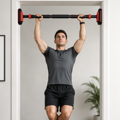 Adjustable Pull Up Bar for Doorway | Home Gym Exercise Bar for Pull Ups, Chin Ups & Height Increase Exercises for Kids 70-100 cm