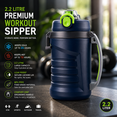 Premium insulated water bottle for hot and cold beverages