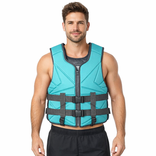 Safety life jacket for kayaking and rafting