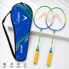 Aluminium badminton racket frame with durable stringing for kids