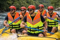 adult buoyancy jacket with secure buckle straps water safety vest