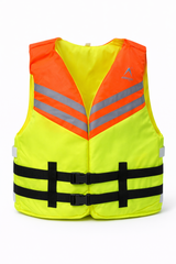 Adult Life Jacket for Water Sports | High Buoyancy Safety Vest for Rafting, Kayaking, Boating & Jet Skiing | Adjustable With Zipper, Lightweight & Durable | Unisex