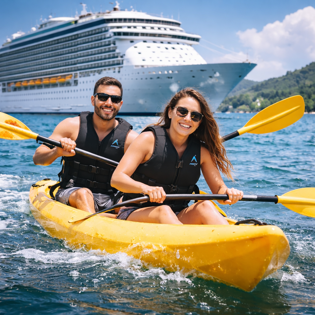 adult life jacket back view secure fit buoyancy jacket for rafting kayaking boating