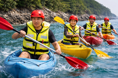 Adult Life Jacket for Water Sports | High Buoyancy Safety Vest for Rafting, Kayaking, Boating & Jet Skiing | Adjustable With Zipper, Lightweight & Durable | Unisex