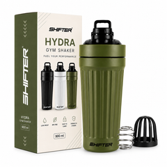 gym shaker steel metal protein sipper