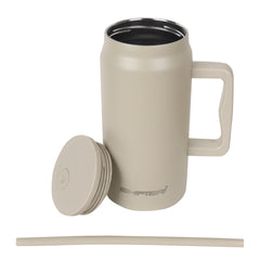 Stainless Steel Sipper With Straw Double Insulated Bottle For Women Men Home Office Tumbler
