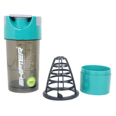 Gym Shaker Bottle with Mixing Ball & Storage Compartment | Protein Shaker Bottle for Gym, Fitness & Sports