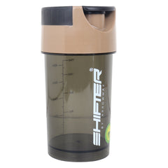 Gym Shaker Bottle with Mixing Ball & Storage Compartment | Protein Shaker Bottle for Gym, Fitness & Sports