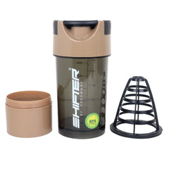 Gym Shaker Bottle with Mixing Ball & Storage Compartment | Protein Shaker Bottle for Gym, Fitness & Sports