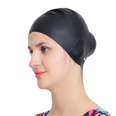 long hair swimming cap for women waterproof