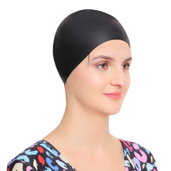 Women Extra Large Swim Cap for Long Hair | Premium Soft Silicone | Waterproof & Comfortable Fit