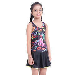 kids girls swimwear stretchable material close-up