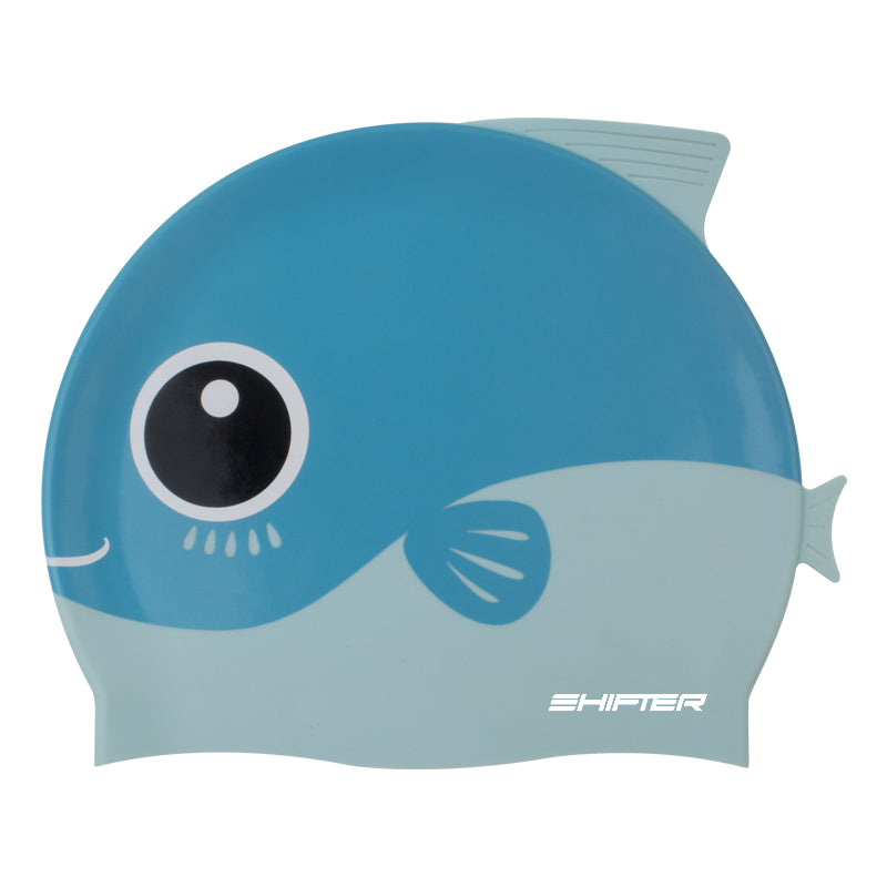 swimming cap blue kids boys girls printed cartoon