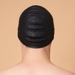 Bubble Swimming Cap for Long Hair Men Women | Extra Stretch Premium Silicone Swim Cap | Comfortable Fit for Pool & Training