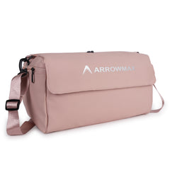 waterproof sports bag for women with separate shoe area pink