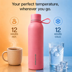 750 ml Stainless Steel Water Bottle | Insulated Hot & Cold Bottle for Office, Home, Gym, Sports & Travel | BPA Free | 1 Litre