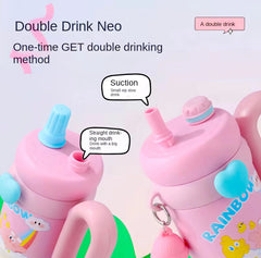 Kids Steel Sipper Bottle for School,Travel Home – High Quality Stainless Steel, Leakproof & BPA-Free