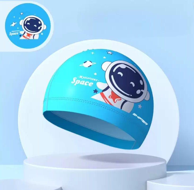 kids swimming cap PU fabric premium quality swim