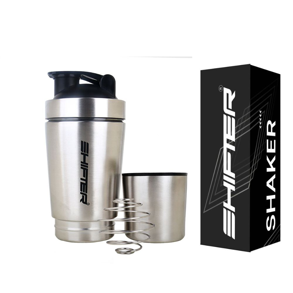 stainless steel metal sipper bottle gym shakers