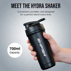 Steel Gym Shaker Bottle-High Grade Metal Protein Shaker Pro