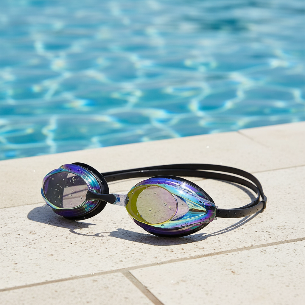 swimming goggles antifog premium professional UV protection Racing