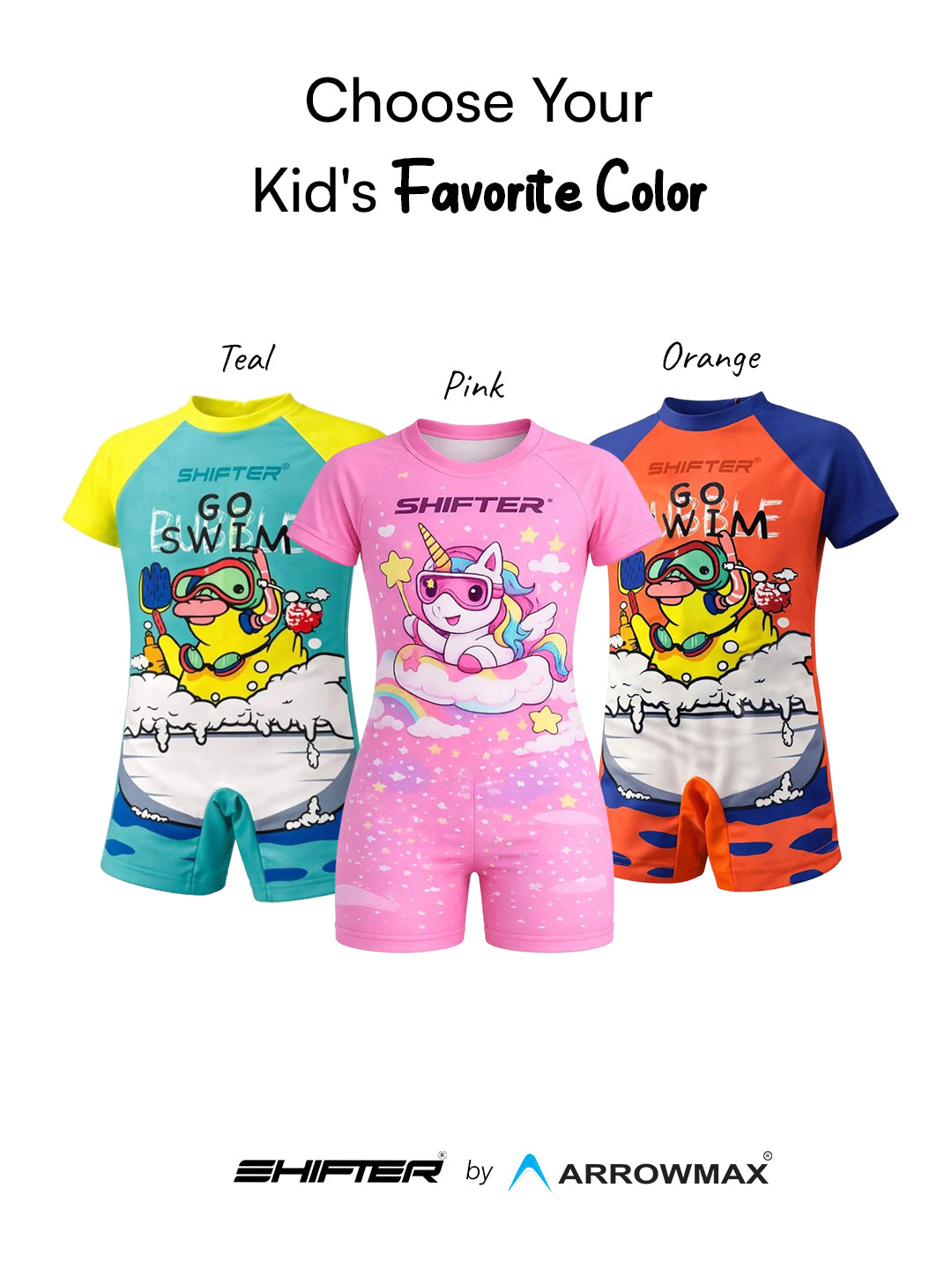 Kids swimming costume comfortable stretch swimwear for children