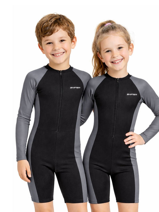 Kids’ Full-Sleeve Multi-Sport Suit | Quick-Dry, Chlorine-Resistant Activewear