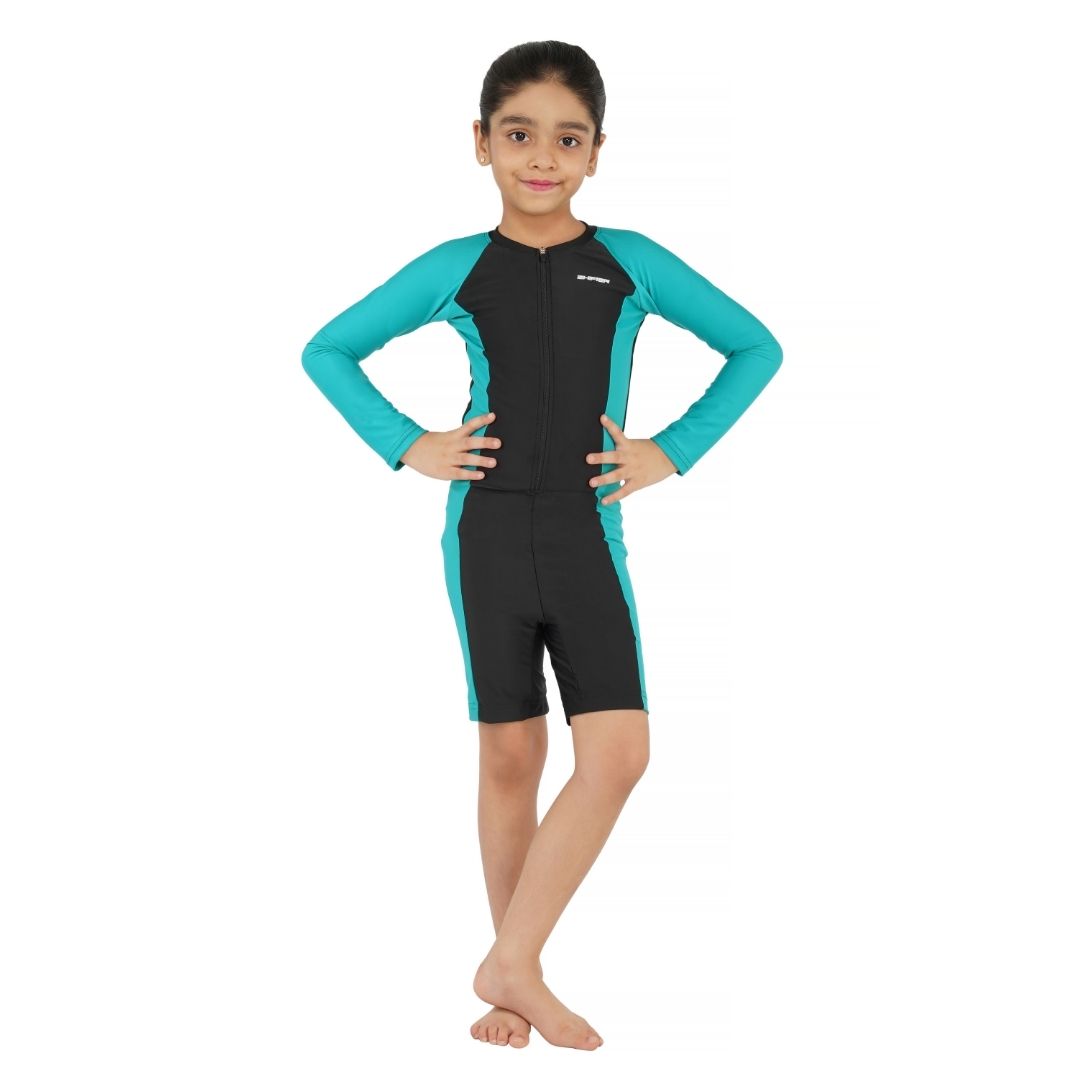 Kids’ Full-Sleeve Multi-Sport Suit | Quick-Dry, Chlorine-Resistant Activewear