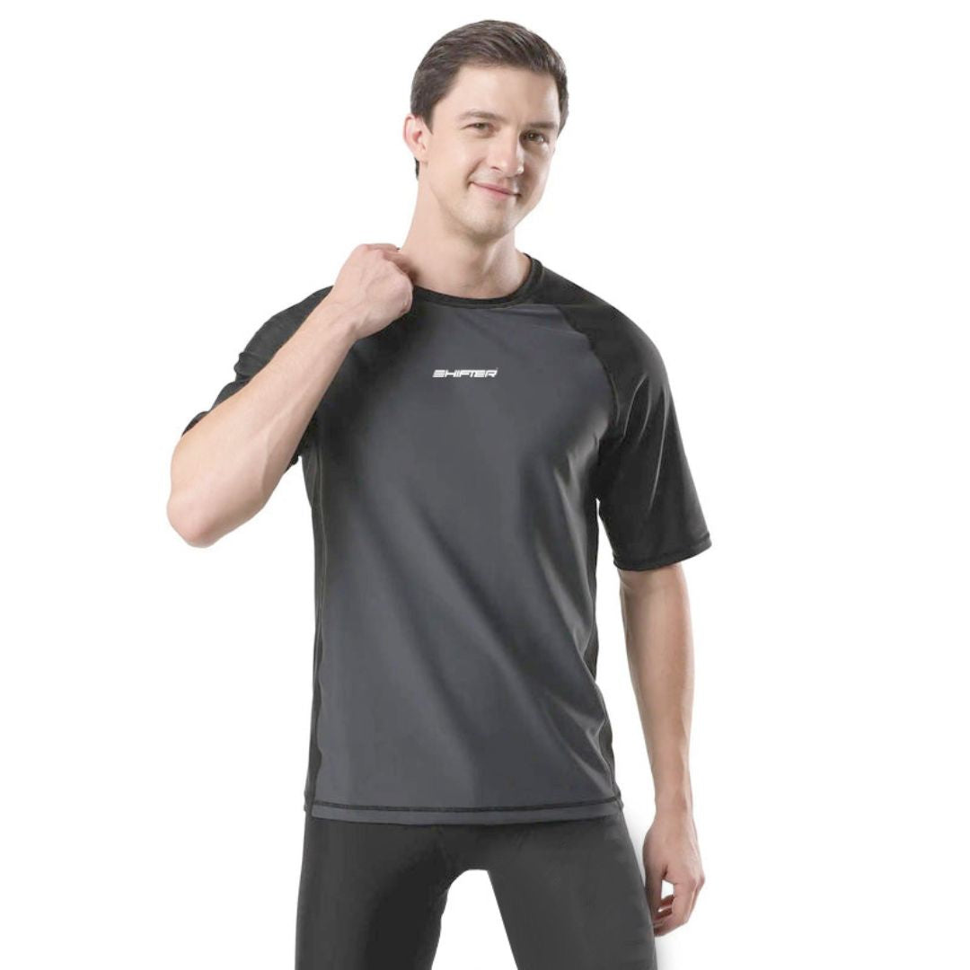 Men’s compression quick-dry activewear T-shirt for running and cycling