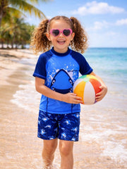 Kids' 2-Piece Swim Set – Stretchable, Quick-Dry & UV Protective