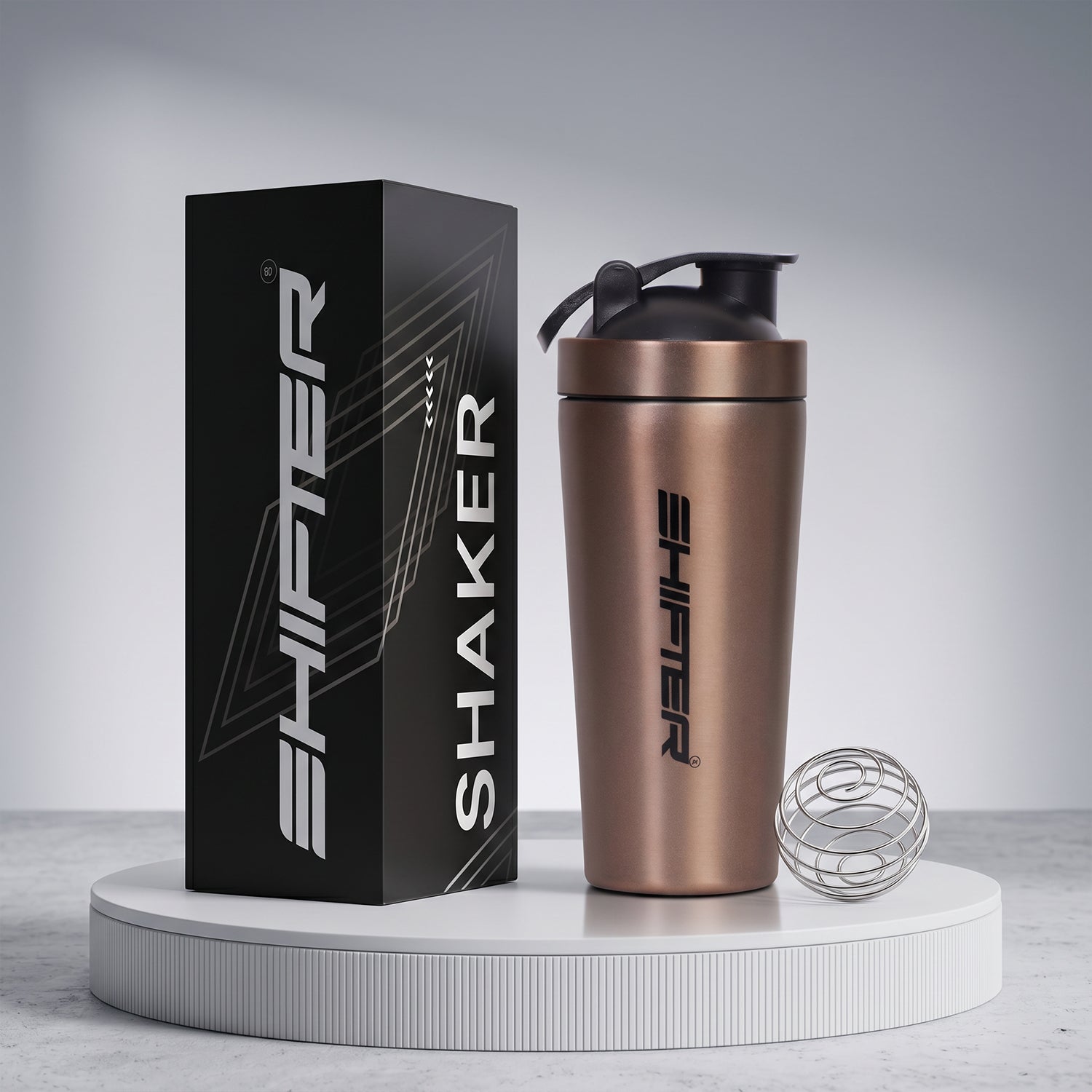 leakproof stainless steel shaker bottle gym bag safe protein mixer