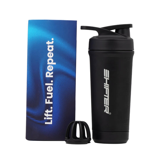 Stainless Steel Gym Shaker Bottle – Leakproof Metal Protein Shaker 750ml