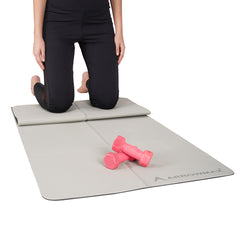 Arrowmax 6 mm Foldable TPE Yoga Mat – Eco-Friendly, Non-Slip, Portable