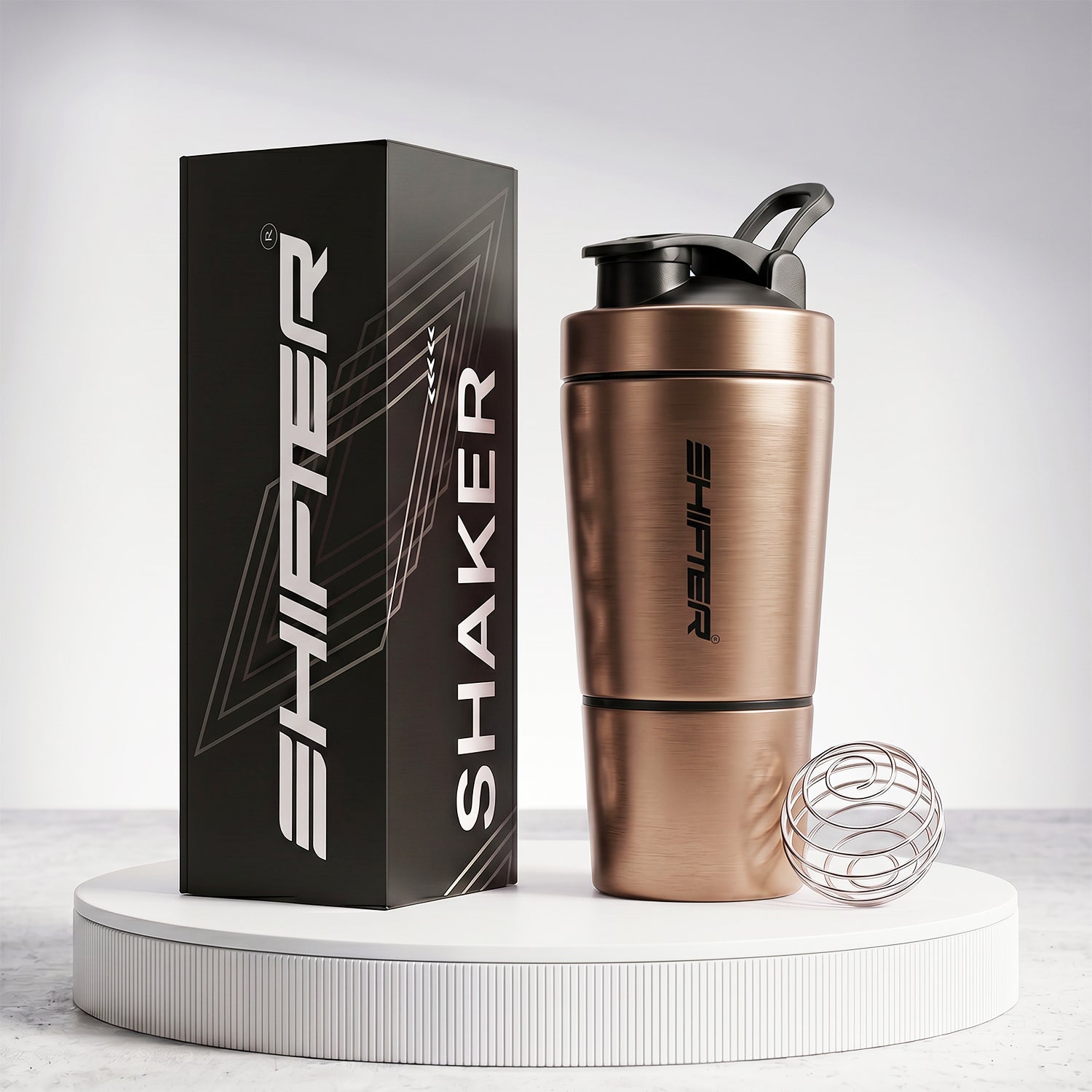 gym shaker steel metal sipper