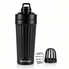 Shifter Stainless Steel Protein Shaker Bottle – Leakproof Gym Shaker for Protein, Fitness & Daily Hydration