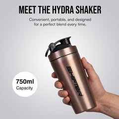 Stainless Steel Gym Shaker Bottle| Leakproof Protein Mixer | Odour-Free | Premium Metal Shaker