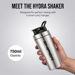 Stainless Steel Gym Shaker Bottle| Leakproof Protein Mixer | Odour-Free | Premium Metal Shaker