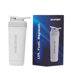 steel shaker bottle for gym under 300 with compartment