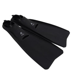 pair of long training swimming fins flippers for beginners and professionals