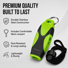 Arrowmax Sports Referee Safety Emergency Whistle with Lanyard | Loud Whistle for Sports, Coaching & Emergency Use