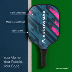 Arrowmax Fiberglass Pickleball Paddle - Sprint