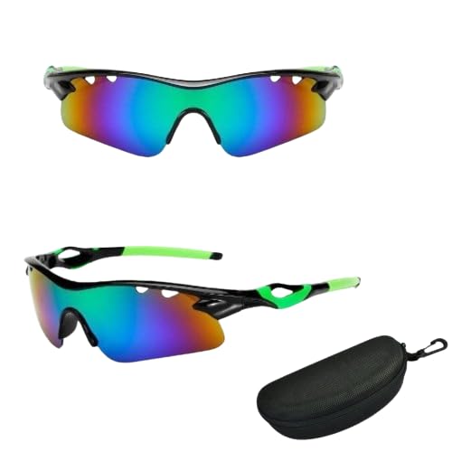 ArrowMax Men's Sports Sunglasses UV Protection Goggles for Mountain Cycling, Riding, Cricket, Bike Racing