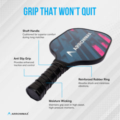 Arrowmax Fiberglass Pickleball Paddle - Sprint
