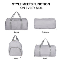 Arrowmax Multipurpose Duffle Bag with Shoe Compartment – Ideal for Gym, Sports & Travel