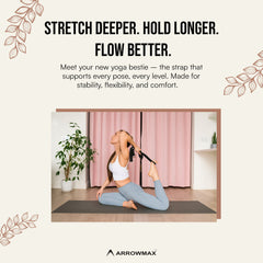 Premium Yoga Strap Belt in India | Stretch Deeper with D-Ring Design