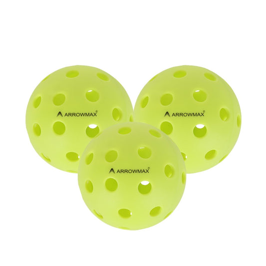 Pickleball Balls Outdoor 40 Holes - Pack of 3