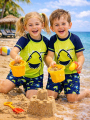 Kids' 2-Piece Swim Set – Stretchable, Quick-Dry & UV Protective