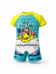 stylish swimwear kids boys girls zip costum